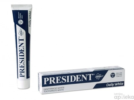 Dantų pasta PresiDENT Daily White, 75 ml
