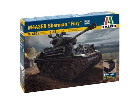 Konstruktorius Italeri - M4A3E8 Sherman "Fury", 1/35, 6529