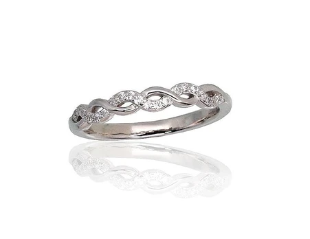 Sidabrinis žiedas Diamond Sky "Namejs IV" DS01G350, 17