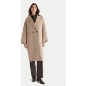 ViCOLO Vilnonis paltas TF0003 Smėlio Regular Fit