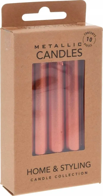 Metallic Candles 10pcs 10cm