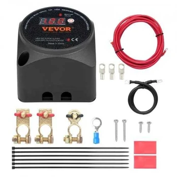 Dualus akumuliatorių relės rinkinys 12V 140A