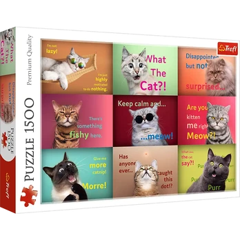 Puzzles 150 elements Funny cats faces