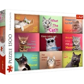 Puzzles 150 elements Funny cats faces kaina