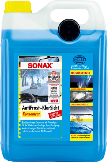 Žieminis langų apiplovimo skysčio koncentratas SONAX, 5L