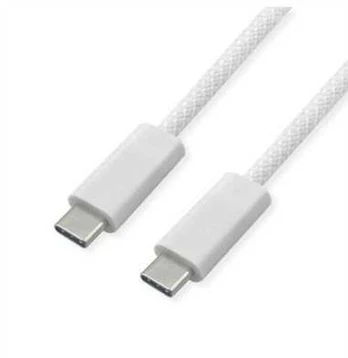ROLINE USB4 Gen3x2 kabelis, su Emark, C-C, M/M, 240W, baltas, 2m