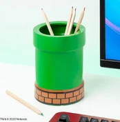 Super Mario Pipe Plant and Pen Pot kaina