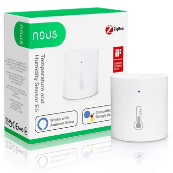 NOUS E5 zigbee išmanus temperatūros ir drėgmės sensorius jutiklis