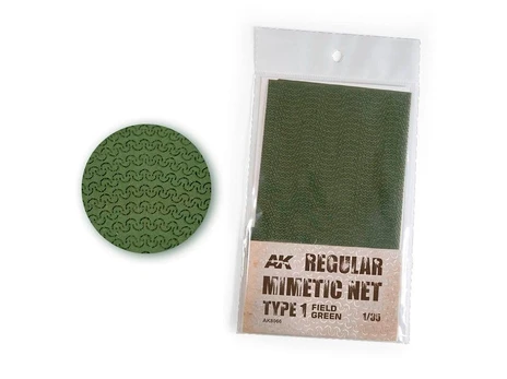 AK Interactive - Camouflage net Field Žalias Type 1, 1/35, AK8066