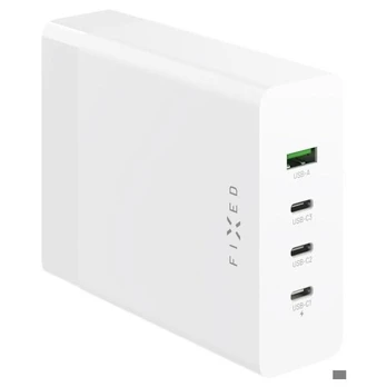 FIXUOTA Krovimo stotis su 3xUSB-C ir USB išvestimi, palaikančia PD 3.0 200W balta