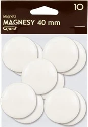 Grand magnetukai balti 10 vnt.