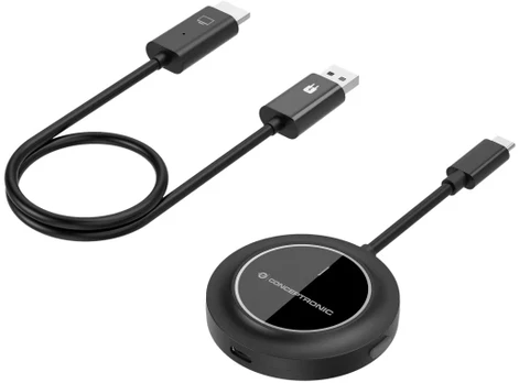 Adapteris AV Conceptronic Adapteris USB-C->HDMI Wireless 1080P/60Hz 30m sw