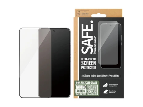 SAFE.PanzerGlass Screen Protector Xiaomi Redmi Note 14 Pro|14 Pro+|13 Pro+|Ultra-Wide Fit