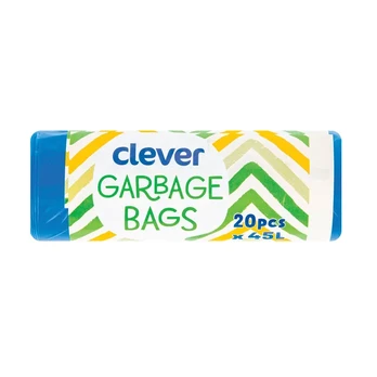 Šiukšlių maišai CLEVER 45 L, 20 vnt.
