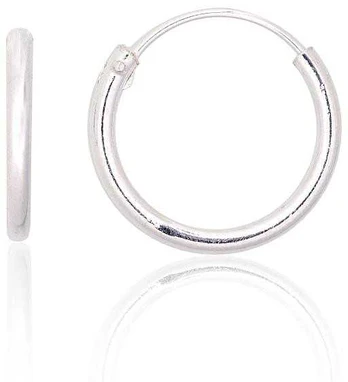 Sidabriniai auskarai –žiedai - 14 mm. - 0.7 g.
