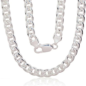 Sidabrinė grandinėlė Curb 7 mm - 7 mm. - 50 - 55.8 g.