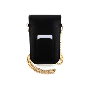 Dėklas Hello Kitty Leather Metal Logo Chain bag - juodas