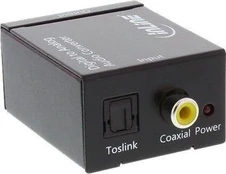 Adapteris AV InLine Toslink - RCA (Cinch) juoda (65002)