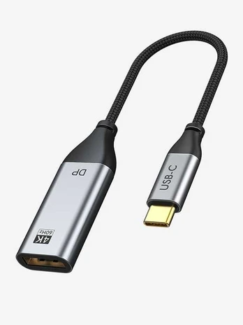 Cabletime Premium USB-C adapter, 0,2m, USB-C: Han - Displayport: