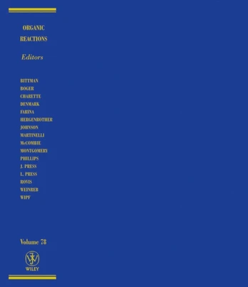 Organic Reactions, Volume 78