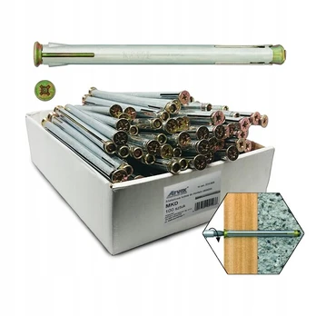 Arvex metaliniai ankeriai durų staktoms 10x72mm, 100 vnt.