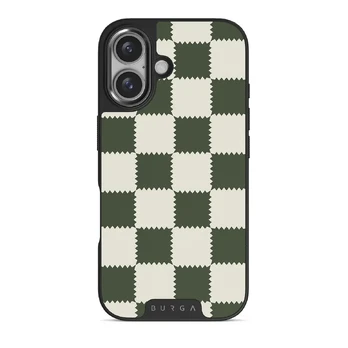 Retro Grid - iPhone 16 Case, Elite Dark (MagSafe) / Gunmetal