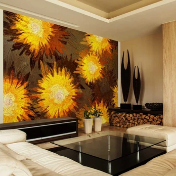 Artgeist Fototapetas - Sunflower dance
