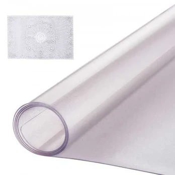 Skaidri PVC stalo apsauga 60x120 cm