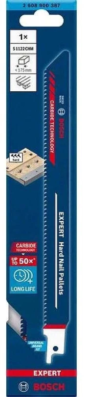 Pjūklelis BOSCH Expert Hard Nail Pallets S 1122 CHM