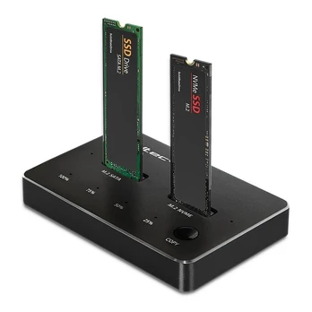 M.2 SSD disko doko stotis, NVMe, SATA, USB