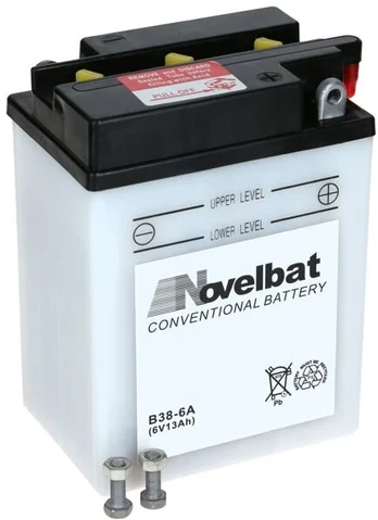 Novelbat akumuliatorius B38-6a 6v 13ah 70a 119*83*161 +p