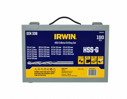 Grąžtas IRWIN GRĄŽIAI METALUI 100 Vnt. RINKINYS.