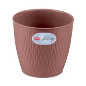 Stefanplast Vazonas Liberty Ø30x27cm rudas kaina
