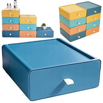 Rašomojo stalo stalčiaus dėžutė Tupperware, mėlyna