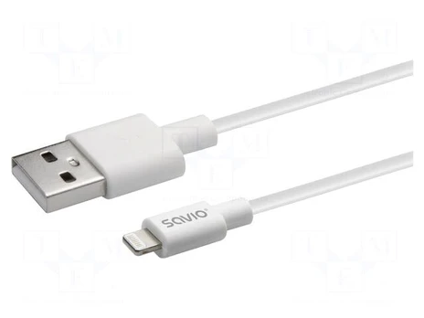 Cable | Apple Lightning plug,USB A plug | 1m | white | 480Mbps | white