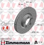 Stabdžių diskas ZIMMERMANN 460.4507.52 kaina