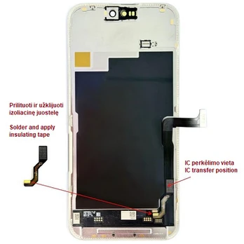 Ekranas skirtas iPhone 15 Pro Max, LTPO Soft OLED, 120Hz
