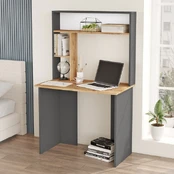 Stalas Kalune Design BR2 AA, rudas/antracito kaina