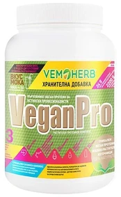 VemoHerb VeganPro 900 g. (Natural Vanilla skonis )