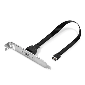 Kabelis USB Lindy USB-C - USB-C 0.45 m Juodas (33118)