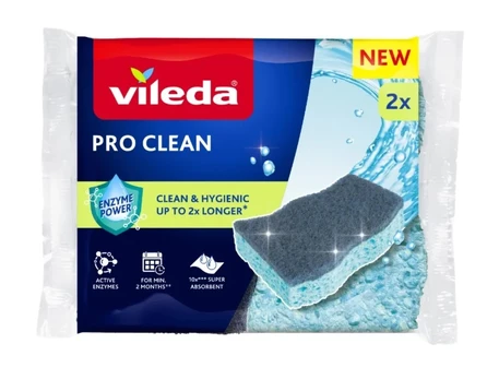 Viskozės šveitiklis su fermentais Vileda Pro Clean 2 vnt.