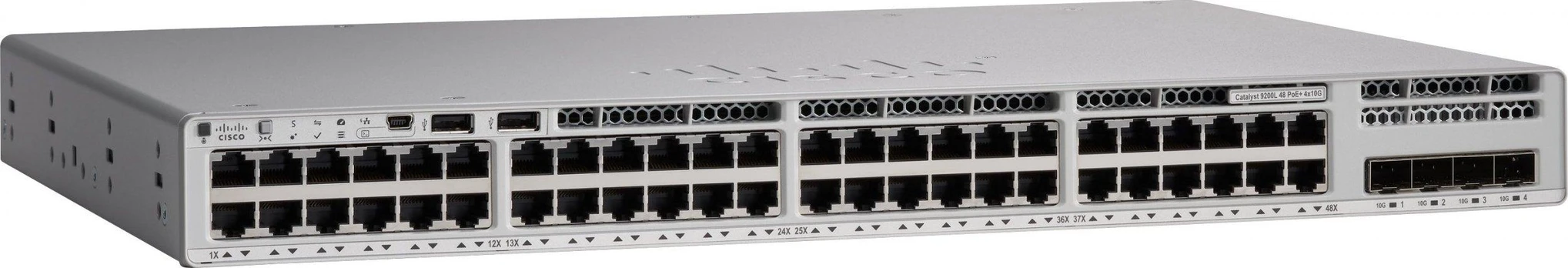 Šakotuvas Cisco Catalyst 9200 48 prievadų 8xmGig PoE+, Network Essentials