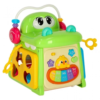 Mokomasis rūšiavimo kubas su pianinu 4in1