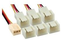 InLine 3-pin - 3-pin x6, 0,15m, Multicolor (33436)