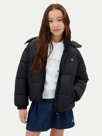 Calvin Klein Žieminė striukė LVCKTJM02G Juoda Regular Fit