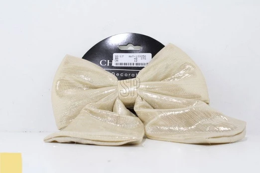 Kalėdinė dekoracija - kaspinas BOWTIE, auksinės sp., 23 cm