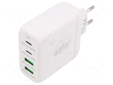 Power supply: switching | mains,plug-in | 3.3÷11VDC, | 68W | 86.7%