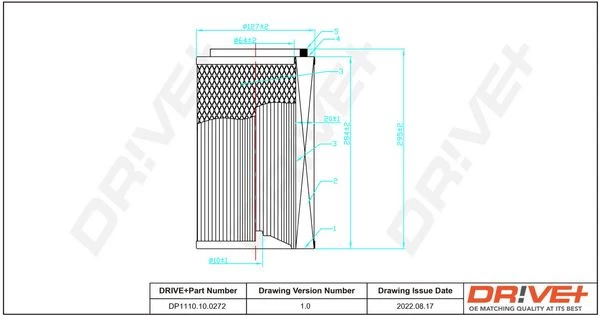 Oro filtras Dr!ve+ DP1110.10.0272