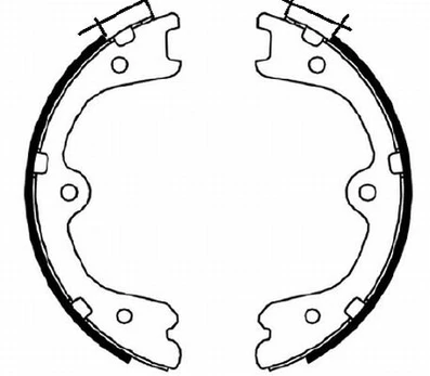 TEXTAR 91073100 Brake shoe set