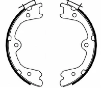 TEXTAR 91073100 Brake shoe set kaina